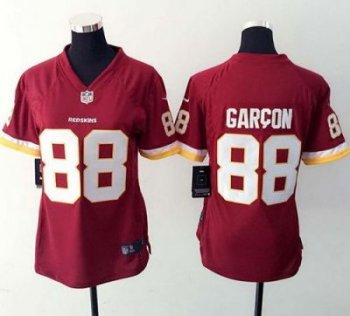 Women Nike Redskins #88 Pierre Garcon Burgundy Red Team Color Stitched NFL Elite Jersey