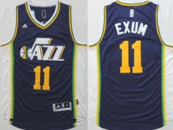 Utah Jazz #11 Dante Exum Blue Stitched Revolution 30 NBA Jersey 2015 New Style