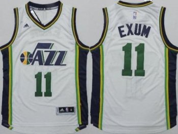 Utah Jazz #11 Dante Exum White Stitched Revolution 30 NBA Jersey 2015 New Style