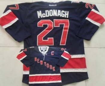 New York Rangers #27 Ryan McDonagh Navy Blue Stitched NHL Jersey