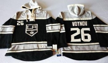 Los Angeles Kings #26 Slava Voynov Black Sawyer Hooded Sweatshirt Stitched NHL Jersey