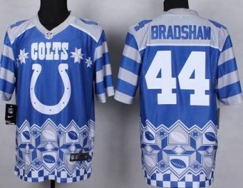 Nike Indianapolis Colts #44 Ahmad Bradshaw Royal Blue Men's Stitched NFL Elite Noble Fashion Jersey