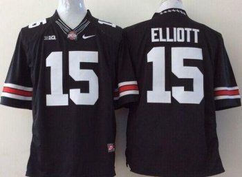 Ohio State Buckeyes #15 Ezekiel Elliott Black Limited Stitched NCAA Jersey