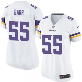 Women Nike Minnesota Vikings #55 Anthony Barr White Stitched NFL Elite Jersey