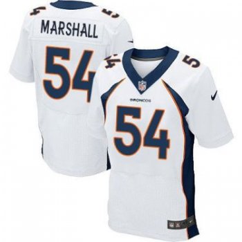 Nike Denver Broncos #54 Brandon Marshall White Men's Stitched NFL New Elite Jersey