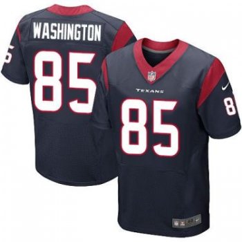 Nike Houston Texans #85 Nate Washington Navy Blue Team Color Men's Stitched NFL Elite Jersey