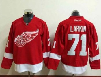 Detroit Red Wings #71 Dylan Larkin Red Stitched NHL Jersey