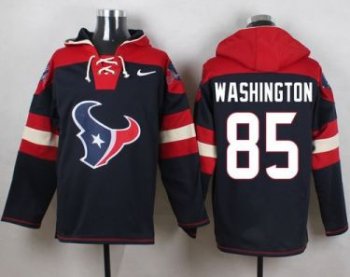 Nike Houston Texans #85 Nate Washington Navy Blue Player Pullover NFL Hoodie