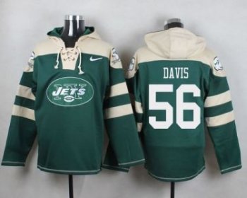 Nike New York Jets #56 Demario Davis Green Player Pullover NFL Hoodie