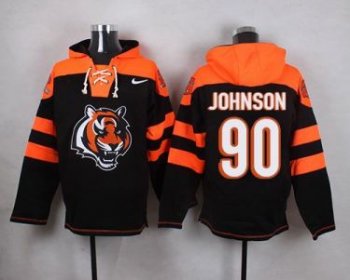 Nike Cincinnati Bengals #90 Michael Johnson Black Player Pullover NFL Hoodie