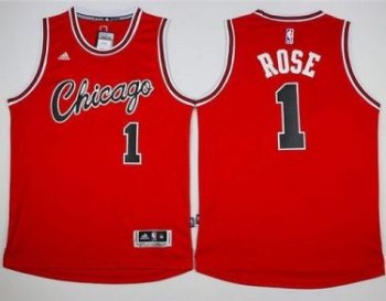 Chicago Bulls #1 Derrick Rose Red Hardwood Classics Performance Stitched NBA Jersey