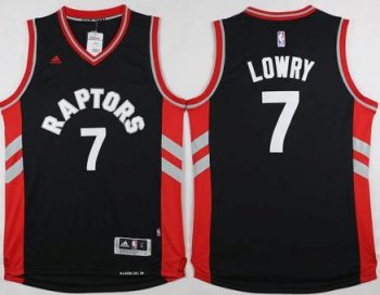 Toronto Raptors #7 Kyle Lowry Black Revolution 30 Swingman NBA Jersey