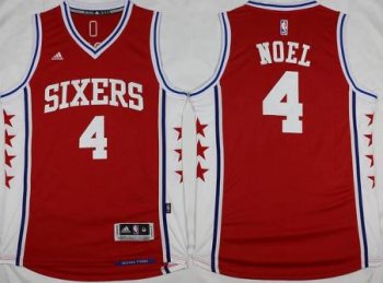 Philadelphia 76ers #4 Nerlens Noel Red Stitched Revolution 30 NBA Jersey