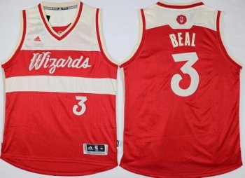 Washington Wizards #3 Bradley Beal Red 2015-2016 Christmas Day Stitched NBA Jersey