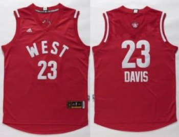 Pelicans #23 Anthony Davis Red 2016 All Star Stitched NBA Jersey