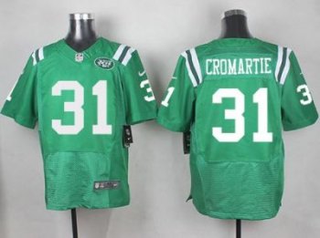 Nike Jets #31 Antonio Cromartie Green Men's Stitched NFL Elite Rush Jersey