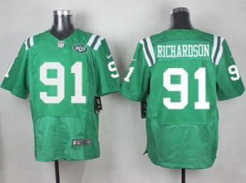 Nike Jets #91 Sheldon Richardson Green Men's Stitched NFL Elite Rush Jersey