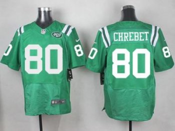 Nike Jets #80 Wayne Chrebet Green Men's Stitched NFL Elite Rush Jersey