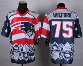 Nike New England Patriots #75 Vince Wilfork Navy Blue Men's Stitched NFL Elite Noble Fashion Jersey