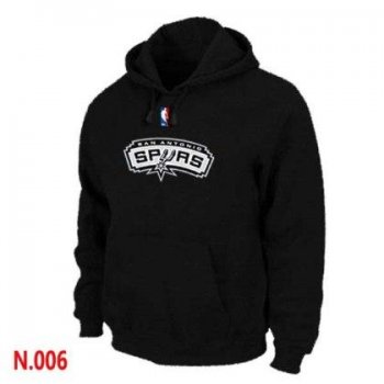 Mens San Antonio Spurs Black Pullover Hoodie