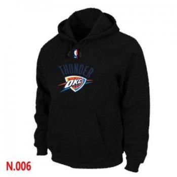 Mens Oklahoma City Thunder Black Pullover Hoodie 2