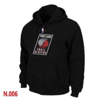 Mens Portland Trail Blazers Black Pullover Hoodie