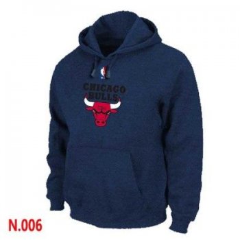 Mens Chicago Bulls Dark blue Pullover Hoodie