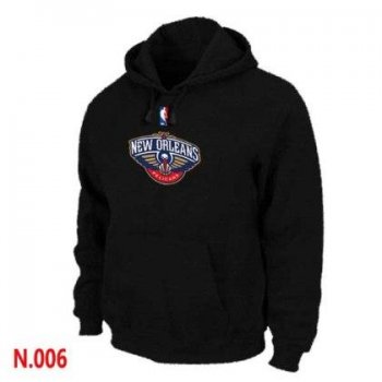 Mens New Orleans Pelicans Black Pullover Hoodie