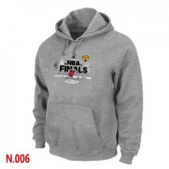 Mens Miami Heat L.Grey Pullover Hoodie