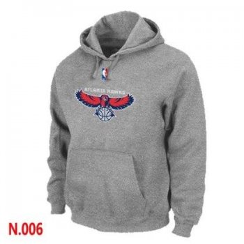 Mens Atlanta Hawks L.Grey Pullover Hoodie