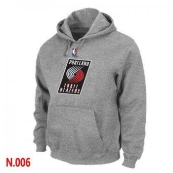 Mens Portland Trail Blazers L.Grey Pullover Hoodie