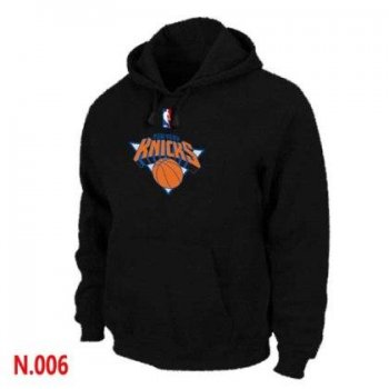 Mens New York Knicks Black Pullover Hoodie