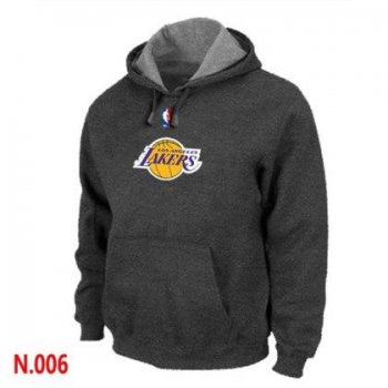 Mens Los Angeles Lakers D.Grey Pullover Hoodie