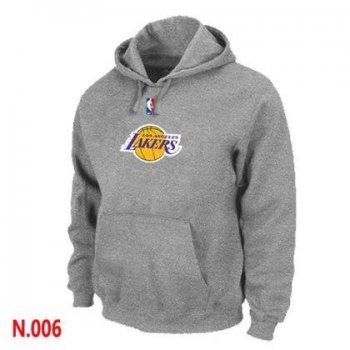 Mens Los Angeles Lakers L.Grey Pullover Hoodie