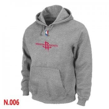 Mens Houston Rockets L.Grey Pullover Hoodie