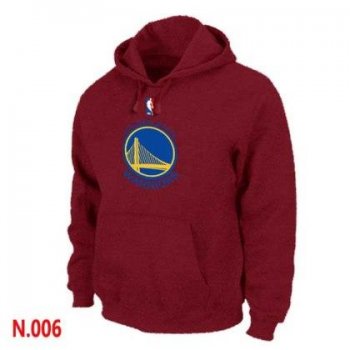 Mens Golden State Warriors Red Pullover Hoodie