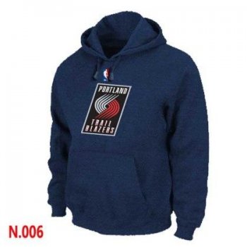 Mens Portland Trail Blazers Dark blue Pullover Hoodie