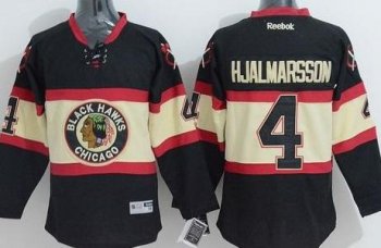 Chicago Blackhawks #4 Niklas Hjalmarsson Black Third Stitched NHL Jersey