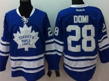 Toronto Maple Leafs #28 Tie Domi Blue Third Stitched NHL Jersey