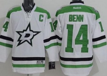 Dallas Stars #14 Jamie Benn White Stitched NHL Jersey