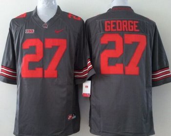 Youth Ohio State Buckeyes #27 Eddie George Grey Stitched NCAA Jersey