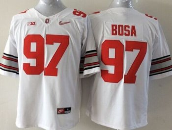 Youth Ohio State Buckeyes #97 Joey Bosa White Stitched NCAA Jersey