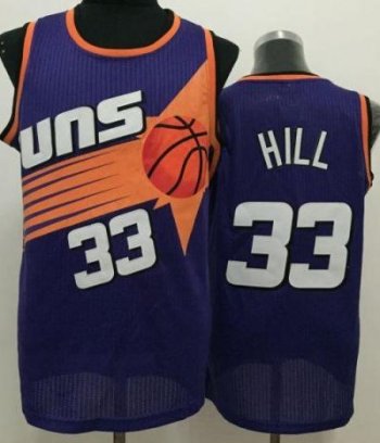 Phoenix Suns #33 Grant Hill Purple Throwback Stitched NBA Jersey