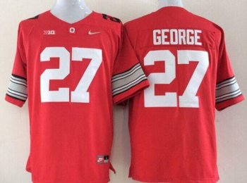 Ohio State Buckeyes #27 Eddie George Red Limited Stitched NCAA Jersey