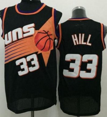 Phoenix Suns #33 Grant Hill Black Throwback Stitched NBA Jersey