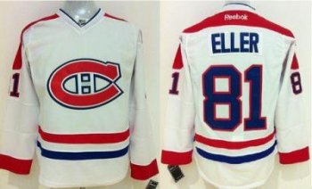 Montreal Canadiens #81 Lars Eller White Stitched NHL Jersey