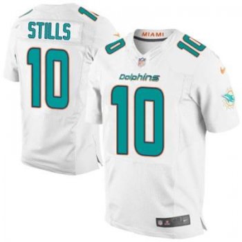 Nike Dolphins #10 Kenny Stills White Men's Stitched NFL Elite Jersey