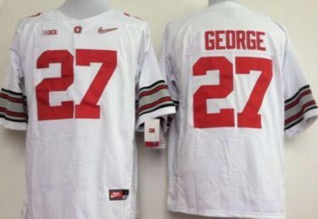 Ohio State Buckeyes #27 Eddie George White Stitched NCAA Jersey