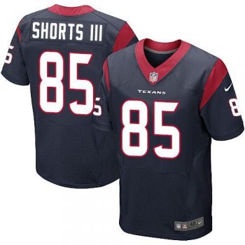 Nike Houston Texans #85 Cecil Shorts III Navy Blue Team Color NFL Elite Jerseys