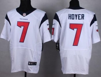 Nike Houston Texans #7 Brian Hoyer White Stitched NFL Elite Jersey